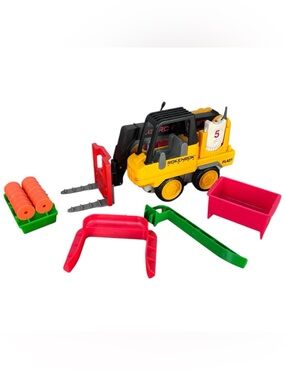 Rokenbok 1997 RC Forklift W/ Accessories/Attachments & Controller Cartridge